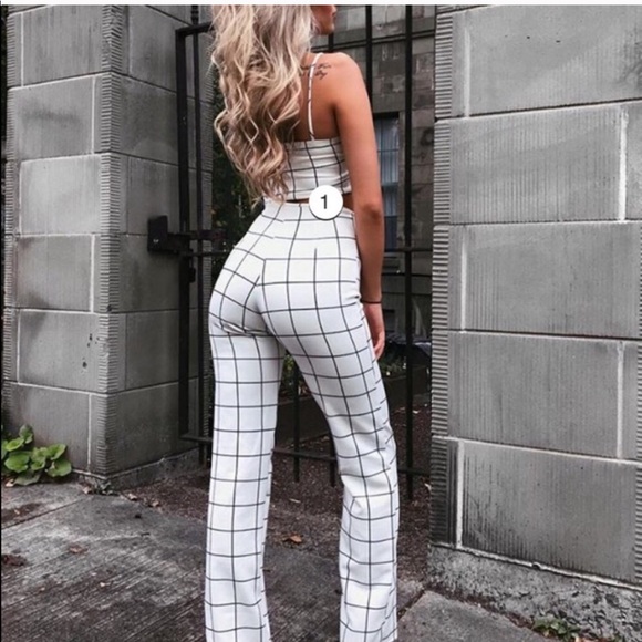 Fashion Nova Line By Line pant set - Picture 2 of 2